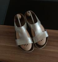 Birkenstock Papillio Leder Sandalen Gr. 37 Schmal Farbe Silber Nordrhein-Westfalen - Recklinghausen Vorschau