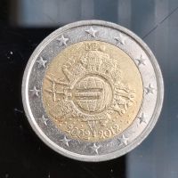 2 Euro Münze, Belgien, 10 Jahre Euro Bargeld Niedersachsen - Lilienthal Vorschau