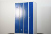 Büromöbel Garderobenschrank 83x180x50cm blau/lichtgrau gebraucht Nordrhein-Westfalen - Zülpich Vorschau