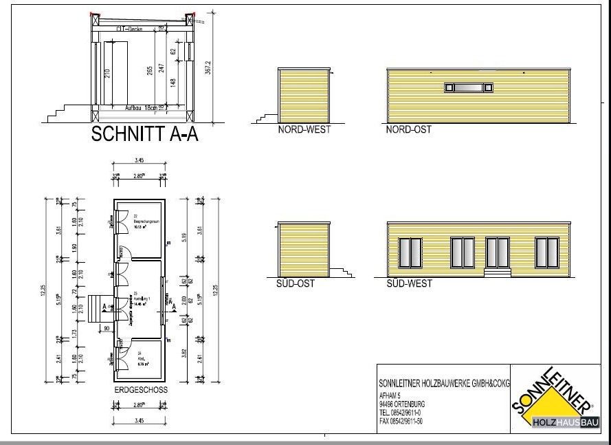 Modulhaus | Anbau | Tinyhouse | Haus | Wohnraum | Büro | Bungalow | KfW 55 >> sofort verfügbar!! in Ortenburg