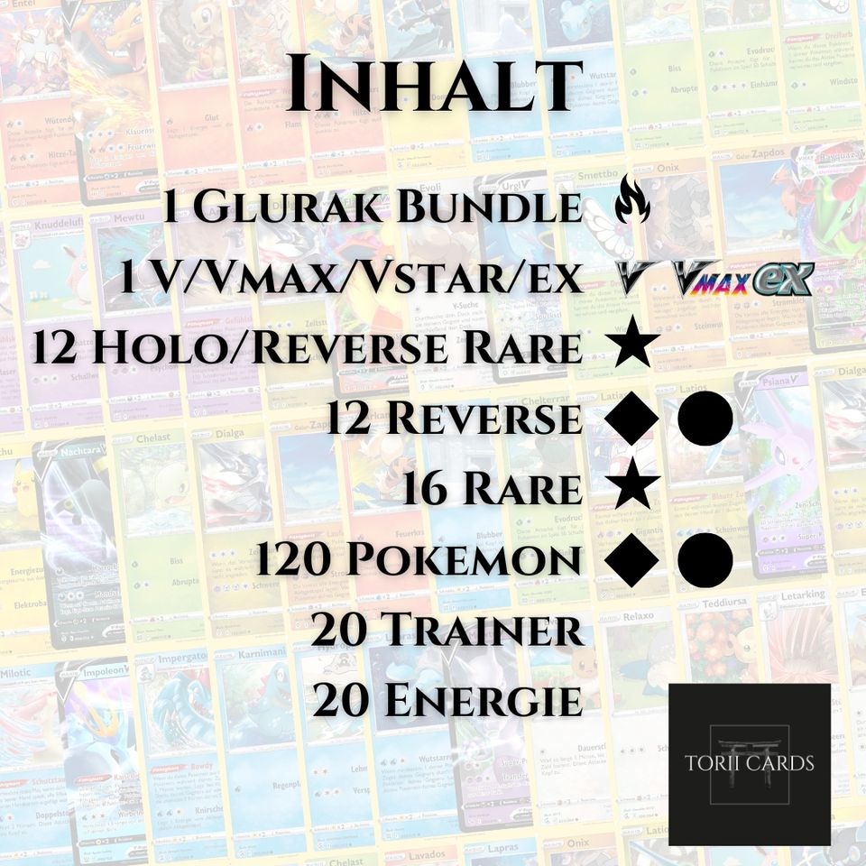 ⭐200 Pokémon-Karten Glurak Set | Deutsch | 100% Original | V, Vmax, Vstar, ex, Holo, & mehr✨ | Perfektes Geschenk & Starter-Set ⭐ | Pikachu & Evoli Sets⚡| Schneller Versand | Pokemon Sammlung XXL⭐ in Endingen