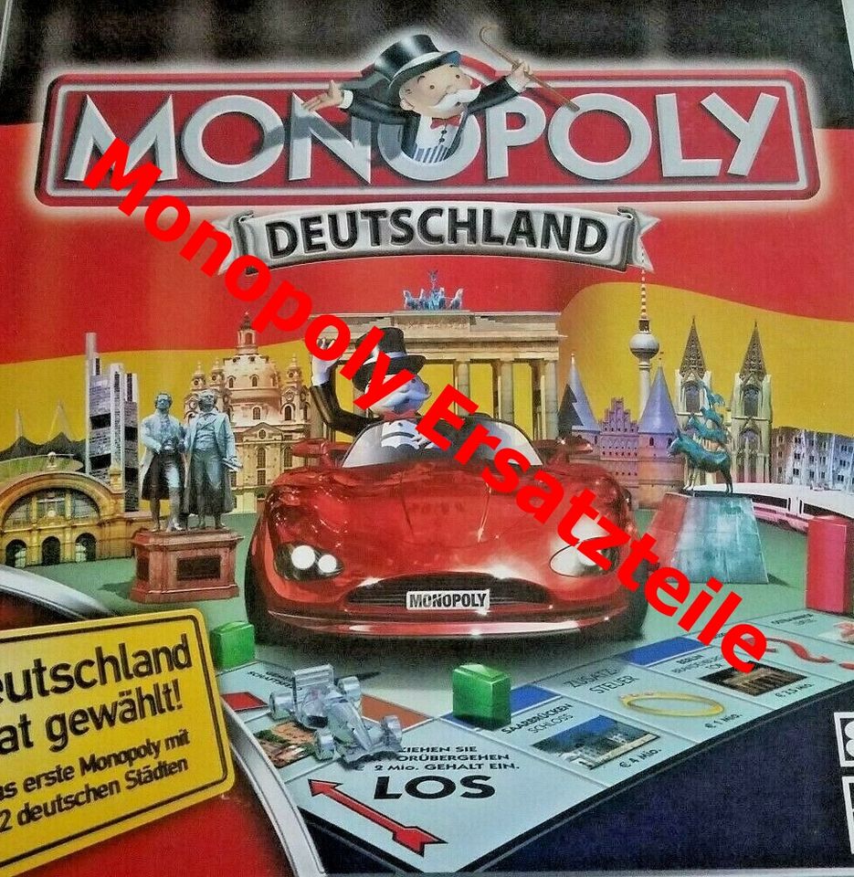 Verschiedene Ersatzteile  Parker Spiel Monopoly Deutschland in Uchte
