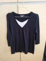 Adagio Damen Oberteil Shirt Gr 42 XL schwarz weiß Mix Viskose Hessen - Hanau Vorschau