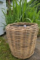 Van der Leeden drypot  Rattan Blumentopf 43x41cm/  45x46cm Eisatz Nordrhein-Westfalen - Moers Vorschau