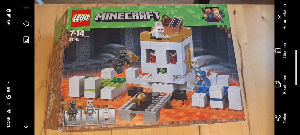 Lego Minecraft 21145 Totenkopfareana vollständig orig Karton in Remscheid