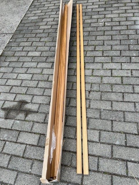 8 edelfurnierte Holzsockelleisten a' 2,50m * Eiche * NEU in München