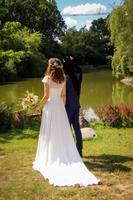 Boho-Brautkleid (3-Teiler) mit Schleppe (Ivory) Bayern - Erlangen Vorschau