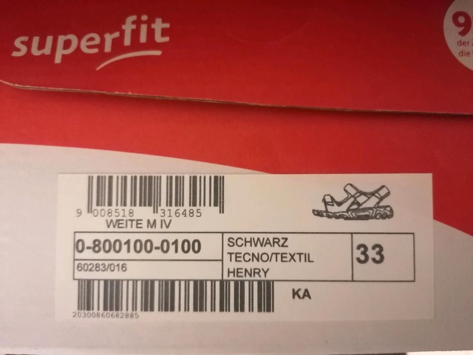 Superfit sandalen gr 33 schwarz anthrazit grün Modell henry in Hamburg