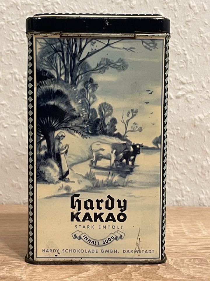 Alte Blechdose von HARDY KAKAO, Inhalt 500gr. aus Darmstadt in Moers