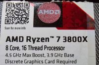 Set AMD Ryzen 7 3800x 16GB RAM DDR4 3200MHz WRAIGHT PRISM THERMAL Niedersachsen - Bockenem Vorschau
