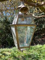 Große Laterne Hängelampe Messing Glas Retro Nordrhein-Westfalen - Kirchhundem Vorschau