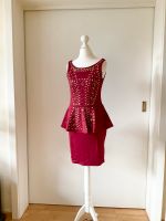 NEU Kleid m. Schößchen Bordeaux Gold Bodycon Cocktailkleid 32 34 Herzogtum Lauenburg - Wentorf Vorschau