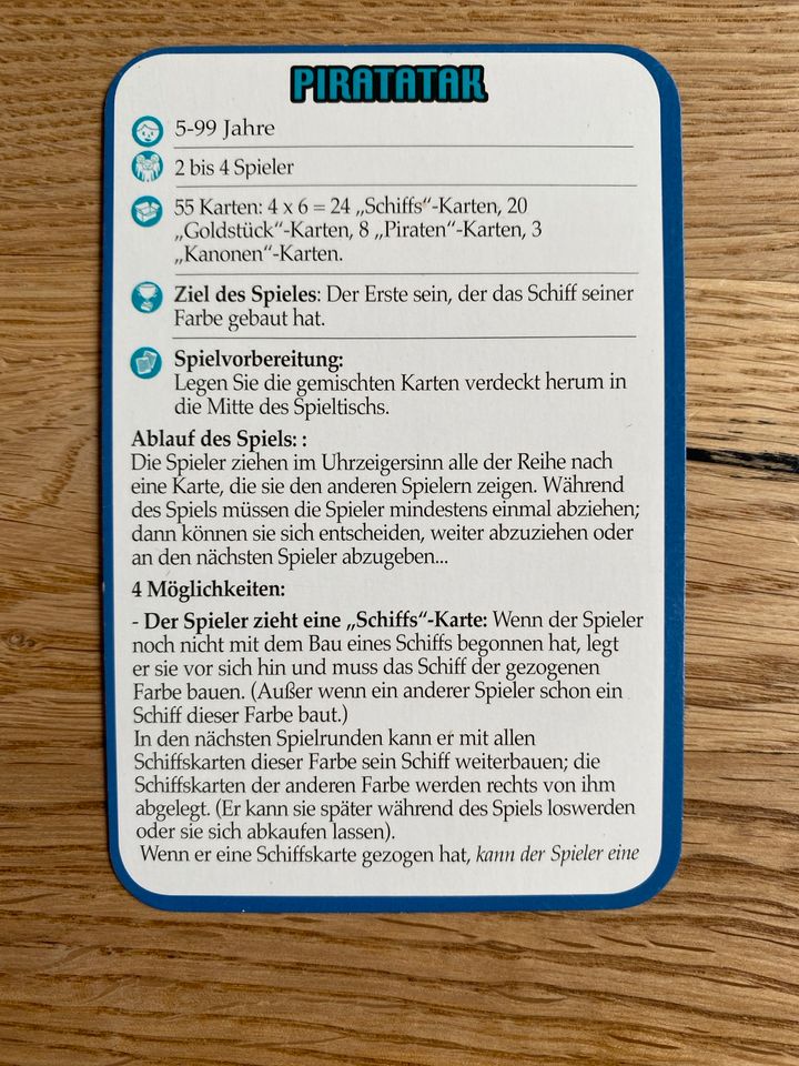 Piratatak DJECO Kartenspiel Kinderspiel Piraten in München