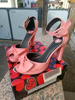 T.U.K Highheels mit Riemchen Damen rosa Schleife Gr 39 Bayern - Werneck Vorschau