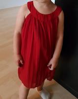 rotes Faltenkleid 80 86 Hessen - Maintal Vorschau
