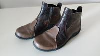 Josef Seibel, Stiefeletten, Echtleder, schwarz-braun, Größe 39 Hessen - Villmar Vorschau