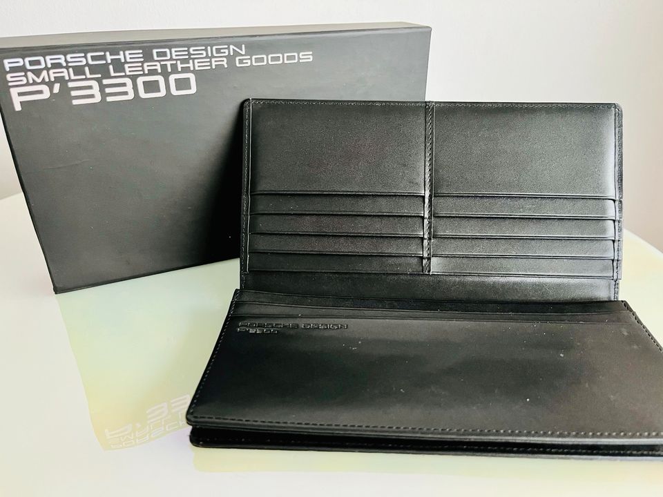 Porsche Design P3300 Portemonnaie Brieftasche Groß in Leder in Bad Homburg