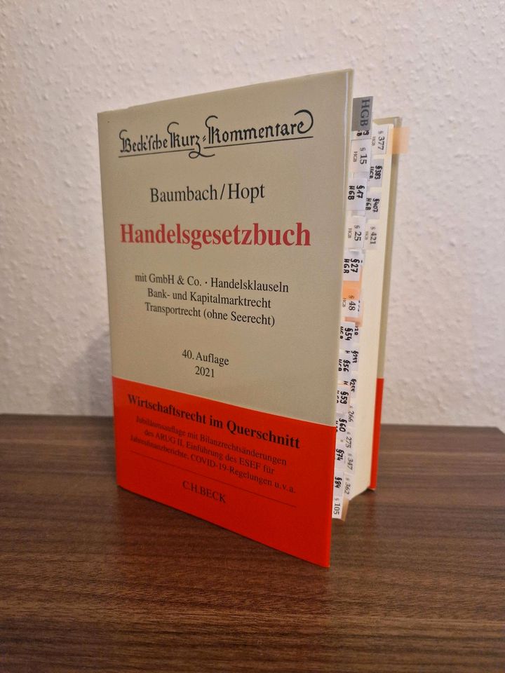 Baumbach/Hopt HGB Kommentar 40. Aufl. 2021 in Würzburg