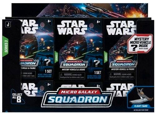 Star Wars Micro Galaxy Squadron Mystery Pack Serie 3 Display in Hilden