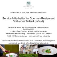 Service Mitarbeiter im Gourmet-Restaurant(m/w/d) Vollzeit Sachsen-Anhalt - Naumburg (Saale) Vorschau