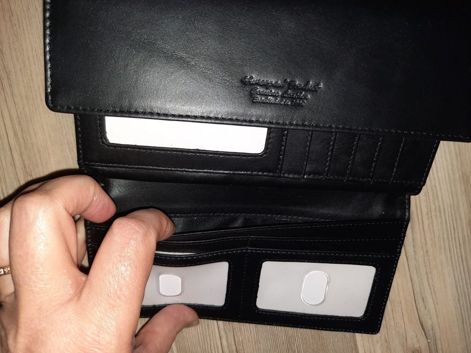 Frauen Leder-Geldbörse/ lange Brieftasche / mit RFID Schutz NEU in Bochum