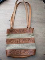 Handtasche Leder Höhe ohne Riemen ca. 26cm Leder braun-beige Schleswig-Holstein - Bargteheide Vorschau