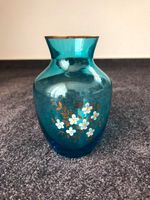 goldrand Glasvase - Blumenvase | Vase | türkis | Blumenmuste Baden-Württemberg - Filderstadt Vorschau