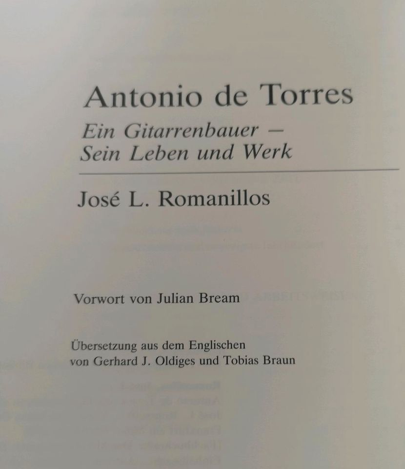 Antonio de Torres Buch Ein Gitarrenbauer Sein Leben und Werk in Uhingen