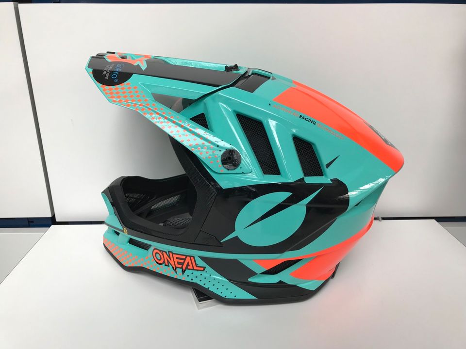 O'NEAL BLADE Polyacrylite Helm ACE Gr. M,L  mint/ orange UVP170€ in Essingen