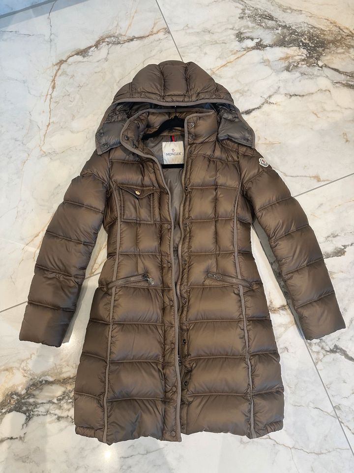 Moncler Mantel Romarin/Hermine Gr 2, S 36/38 taupe/braun in Gütersloh