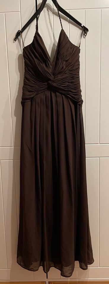 Abendkleid Ballkleid Abiturfeier Kleid Größe 36 braun in Schleiden