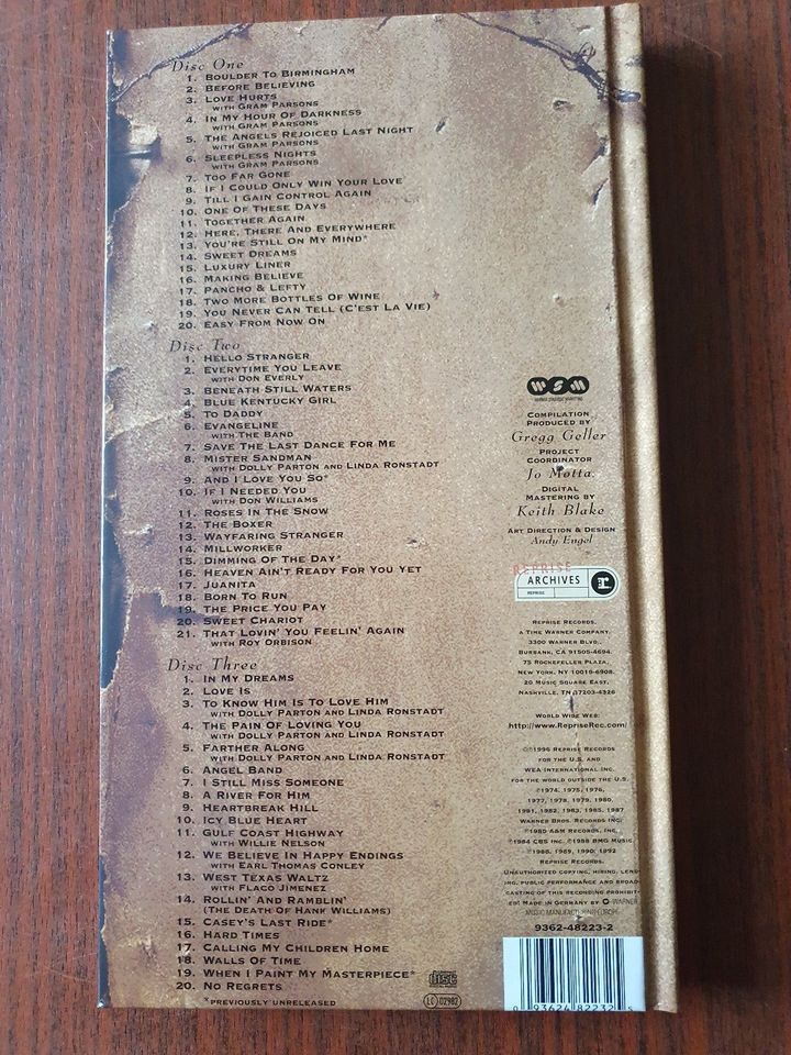 Emmylou Harris – Portraits 3 CD Langbox 1996 3 CD BOX Set in Suhl
