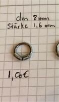 Piercingring aus Chirurgenstahl silbern  1 € Dresden - Pieschen Vorschau