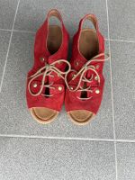 Sandalen Rot aus Portugal echt Leder Bayern - Lindau Vorschau