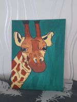 Bild, Giraffe, Acrylfarbe auf Leinwand 30X40 Frankfurt am Main - Bornheim Vorschau