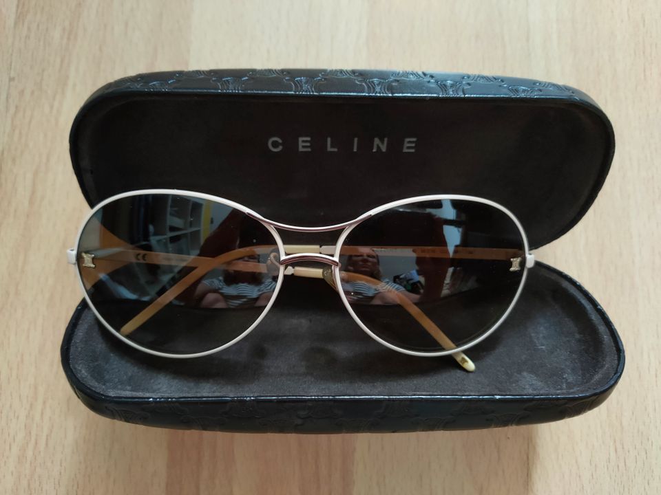 CÉLINE elegante Sonnenbrille 100% Original Vintage Piece Beige in Plochingen