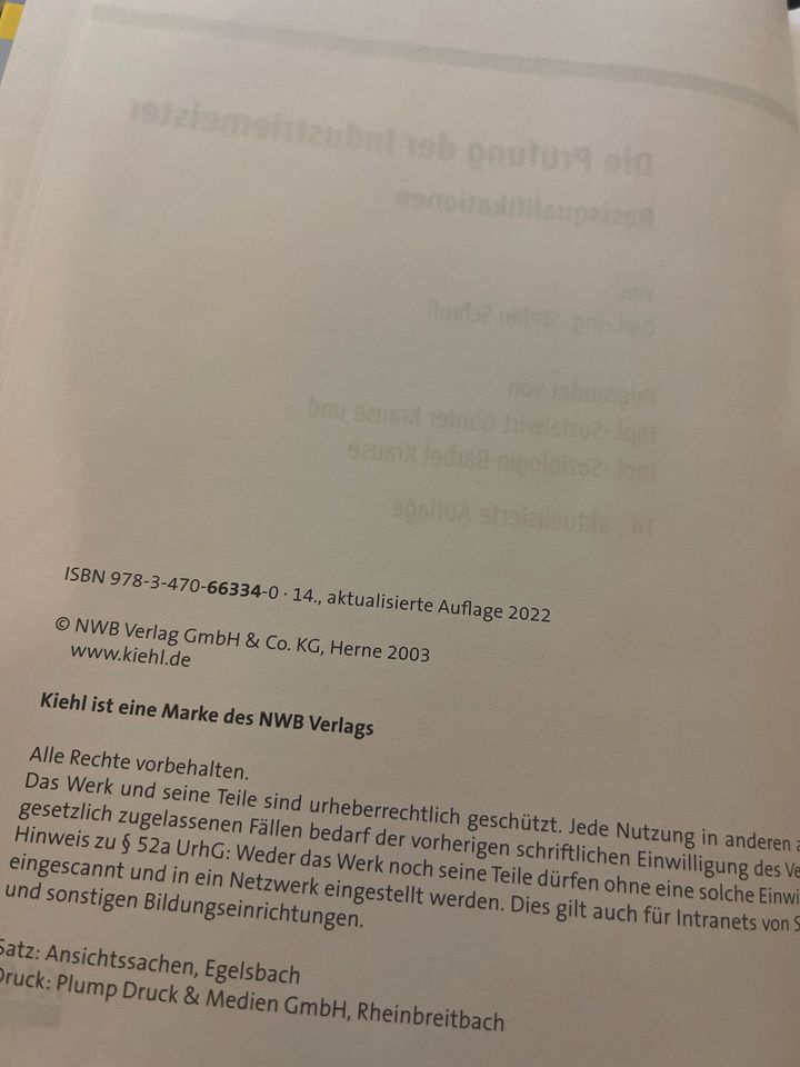 Die Prüfung der Industriemeister Basisqualifikationen in Heidenburg