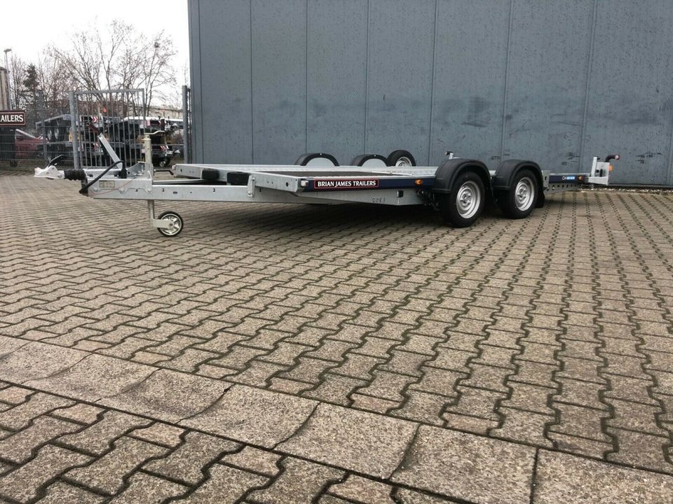 ⭐⭐ kautionsfrei Anhänger mieten ab 10€ Vermietung BrianJamesTrailers 2600kg e-Winde 500x200cm Kfz-Trailer Autotransporter tiefergelegte Autos abschleppen Motorrad Rennwagen BJT in Leipzig