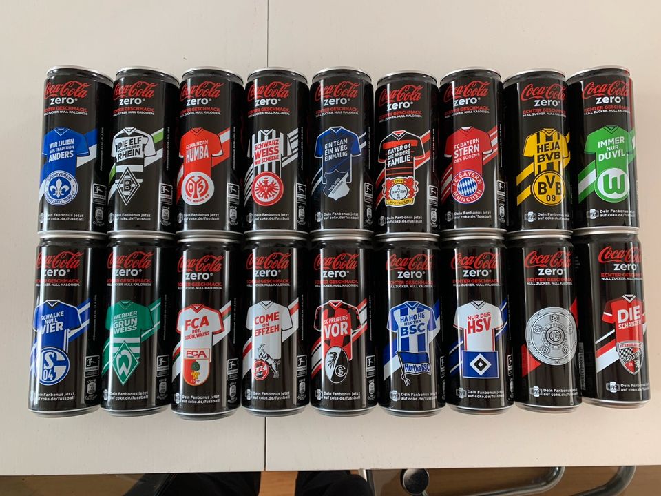 Coka Cola Zero Bundesliga Dosen Saison 2016/17 in Hamburg