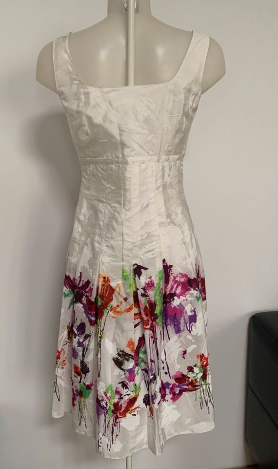 Sommerkleid / Kleid, weiss+multicolor Gr. 36 in Pforzheim