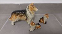 Vintage Porzellanfiguren Collie Hund + 2 Welpen Japan Frankfurt am Main - Rödelheim Vorschau