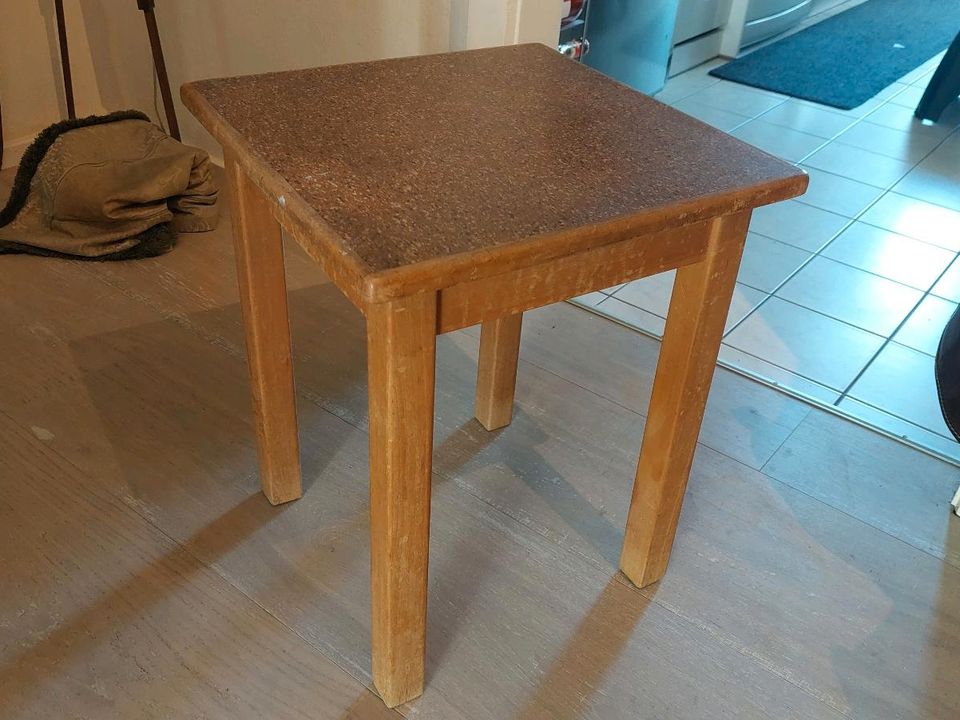 20er vintage Schemel Tischchen Hocker Holzhocker Beistelltisch in München