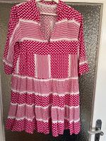 Amisu Flatterkleid weiss - pink , Sommer, Gr.36 Bochum - Bochum-Wattenscheid Vorschau