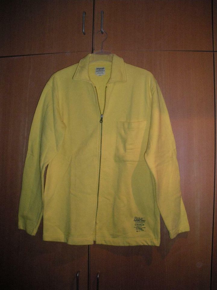 Replay Sweatshirt-Jacke gelb Größe M in Fürth