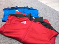 Adidas Trainingsjacken Gr. 128 rot und blau Jacke Sport Nordrhein-Westfalen - Mönchengladbach Vorschau