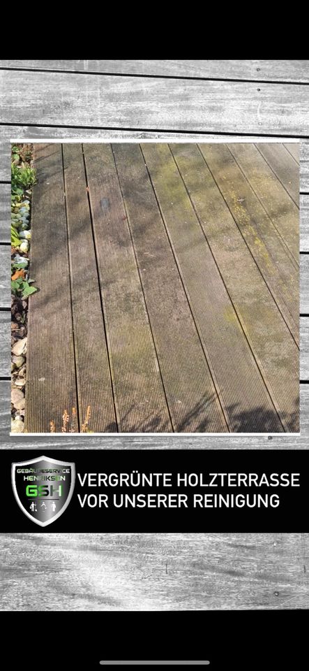 Terrassenreinigung / Holzterrassenreinigung / Holzreinigung ohne Hochdruck in Großhansdorf