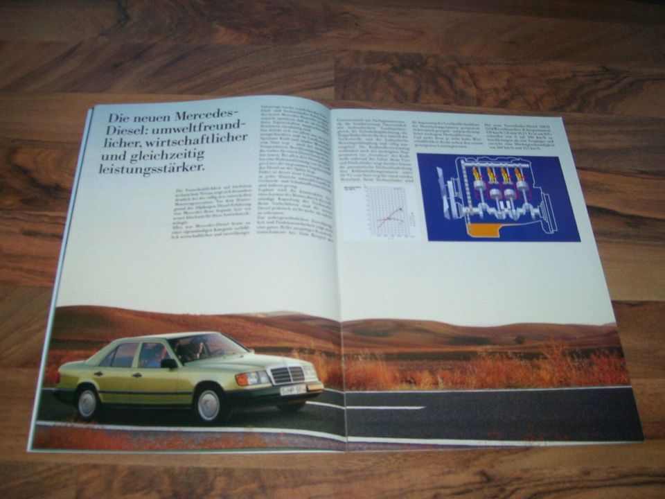 Mercedes W124er Prospekt von 1/1985 mit 32 Seiten 200D 250D 300D in Göttingen