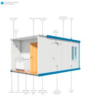 ☑️☑️ Bürocontainer,WC CONTAINER MIT ZWEI ZIMMER; Baucontainer 6,0 x 2,4  KOSTENLOSE LIEFERUNG SOFORT VERFÜGBAR,  Flüchtlings-Container, Empfangscontainer, Zweiraum, WC + Dusche + Waschbecken Dresden - Innere Altstadt Vorschau