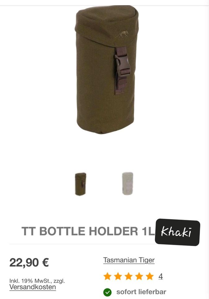 Bottle Holder Khaki von Tasmanian in Leun