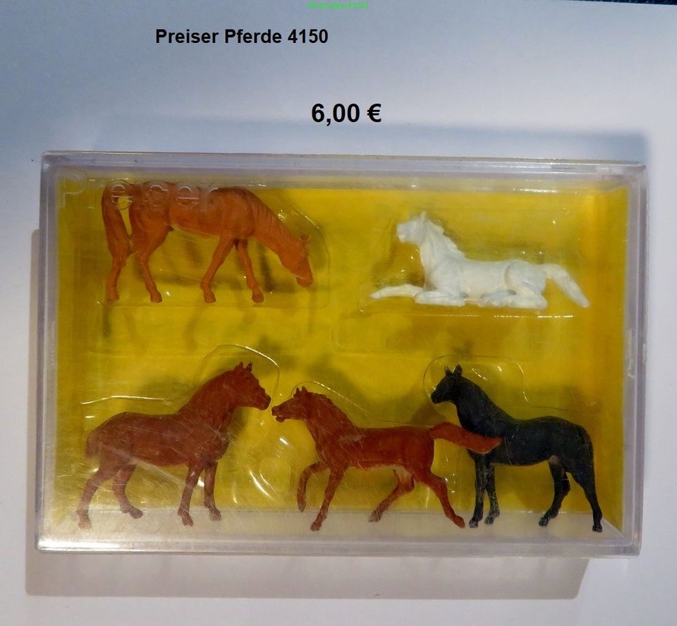 Preiser Figuren Pferde H0 1:87 verschiedene ab 5,00 € UNBENUTZT in Düsseldorf